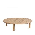 Bassano lage tafel Ø110x28cm. teak