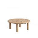 Bassano lage tafel Ø80x33cm. teak