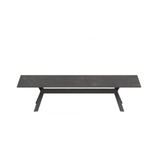 Lexx tafel frame 320x100x75cm. alu antraciet