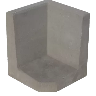 Hoek L-element 50x40x40x8cm Grijs