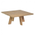 Tarifa lage tafel 80x80x35cm. teak