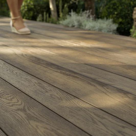 MDE126A | Millboard® Enhanced Grain SB Antique Oak 3600x126x32mm