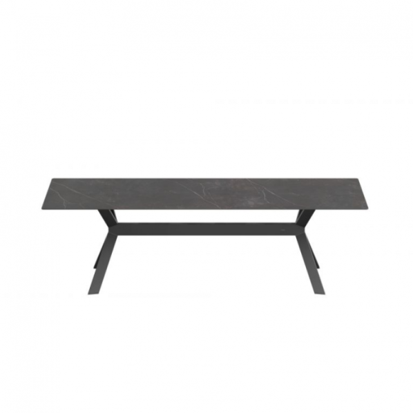 Lexx high dining tafel frame 320x100x95cm. alu antraciet