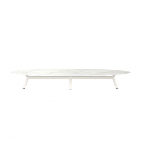 Lexx tafel frame 620x125x75cm. alu chalk