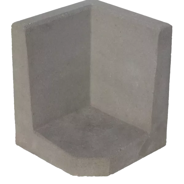 Hoek L-element 50x40x40x8cm Grijs